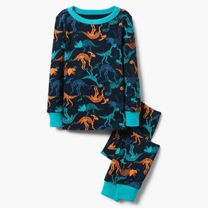 "DINO SKELETON" Blk/Blue/Orange 2 Pc.Gymmies Sz.12
